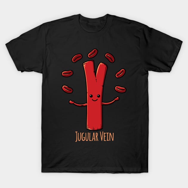 Jugular Vein T-Shirt by societee28